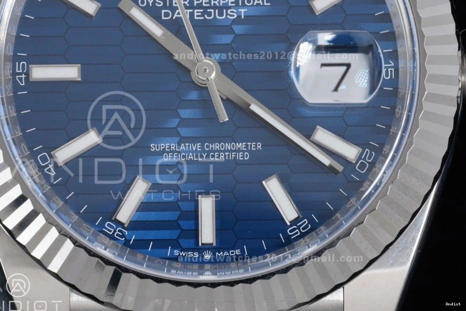 SH3235 1:1 on Edition Clean 41 126334 DateJust 904L Blue Bracelet Dial Jubilee Best Textured Steel 0324